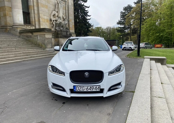 Jaguar XF cena 53000 przebieg: 161000, rok produkcji 2014 z Zgorzelec małe 92